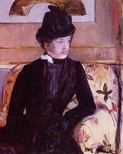 Joven de negro de Mary Cassatt